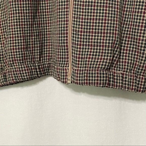 BonWorth Small Houndstooth Checked Bomber Jacket size XL- Petite - Picture 4 of 11